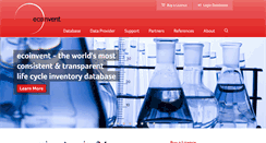 Desktop Screenshot of ecoinvent.org