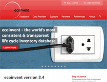 Tablet Screenshot of ecoinvent.org